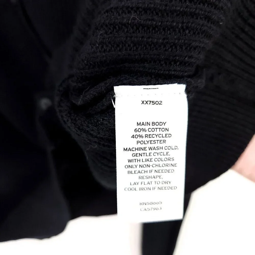 BP. Crochet Cardigan Plus Size 2X Black Button Up Cropped Long Sleeve - Picture 12 of 13